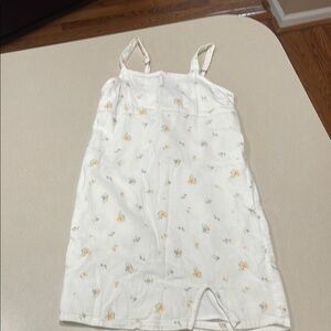 abercrombie kids White Floral Print Cotton Sundress